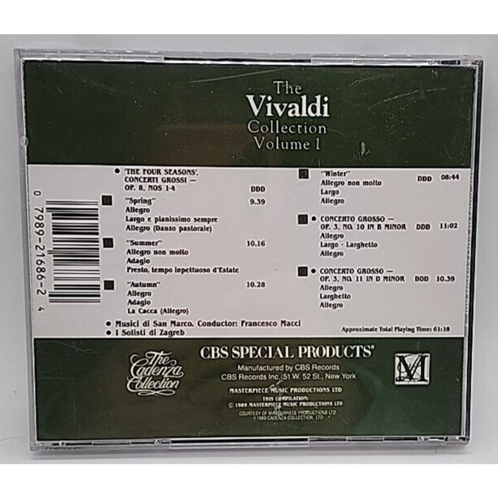Macci, Francesco : Vivaldi Collection 1 CD