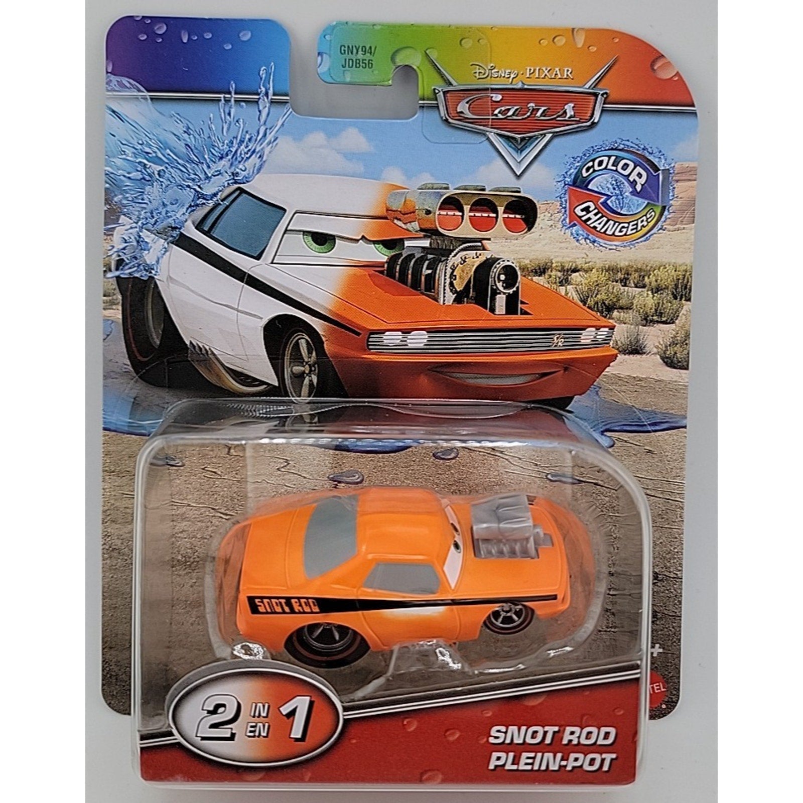 Disney Pixar Cars 2 in 1 Color Changers Snot Rod Plein 1:55 Scale