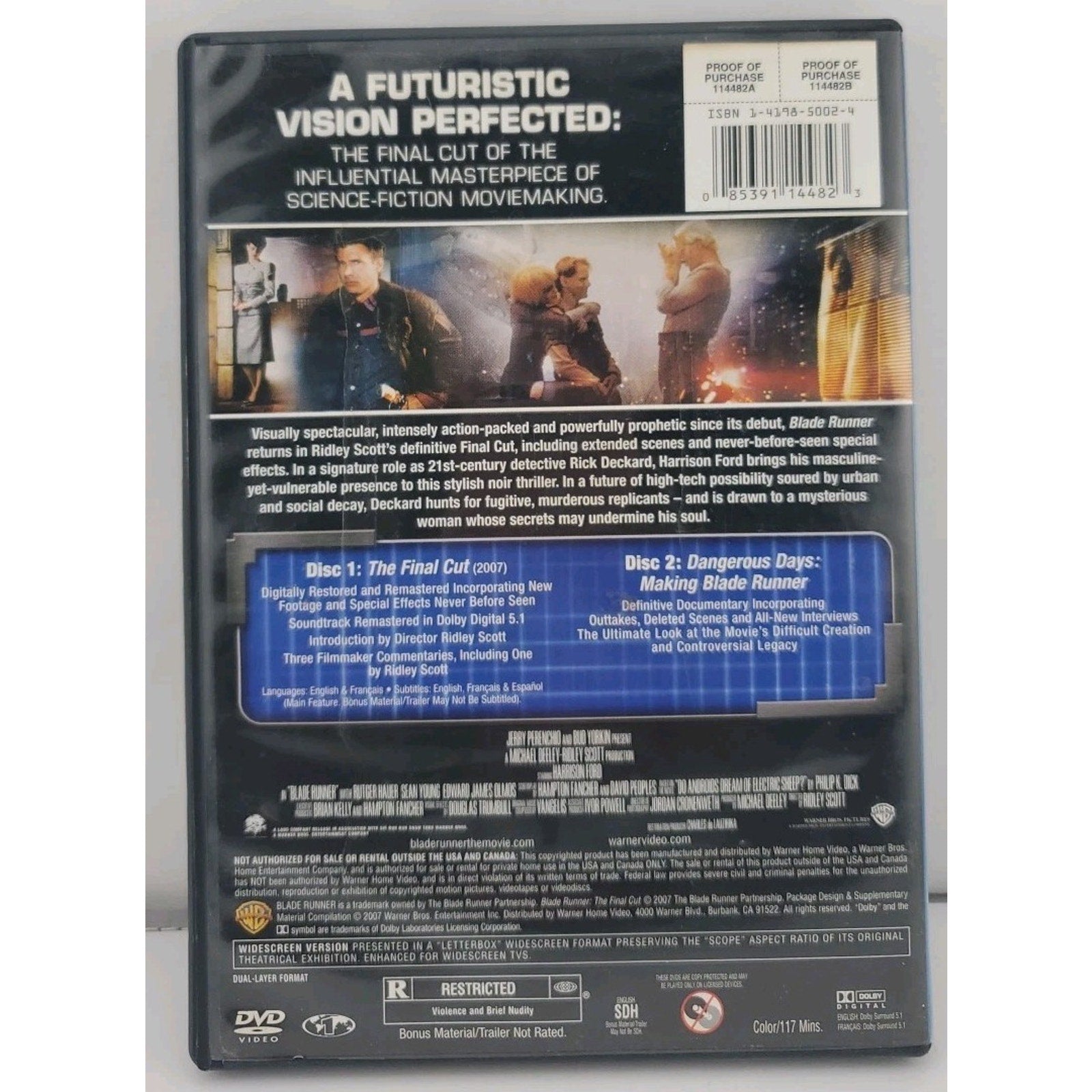 Blade Runner (DVD, 1982)