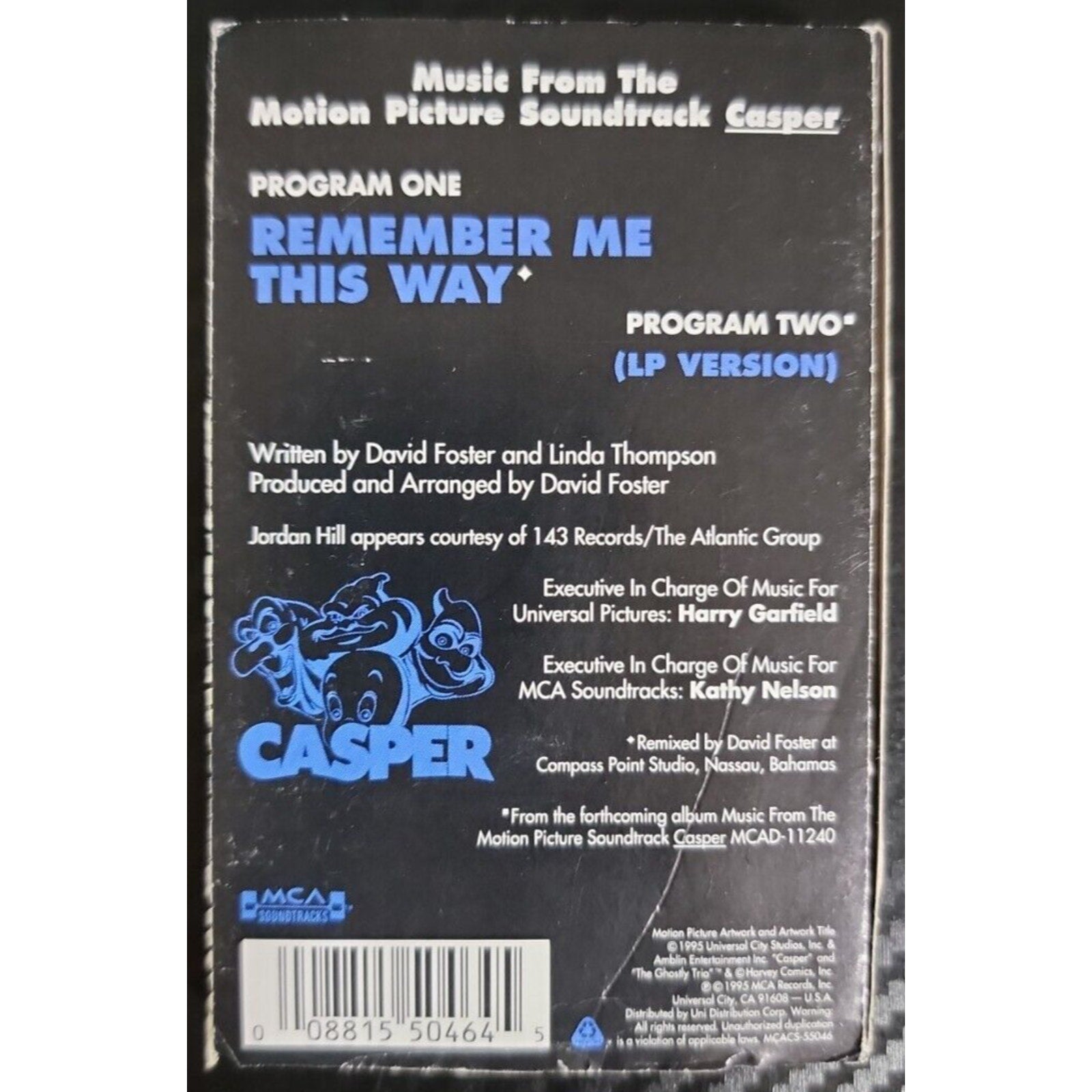 Remember Me This Way [Single] by Jordan Hill (Cassette, May-1995, MCA)