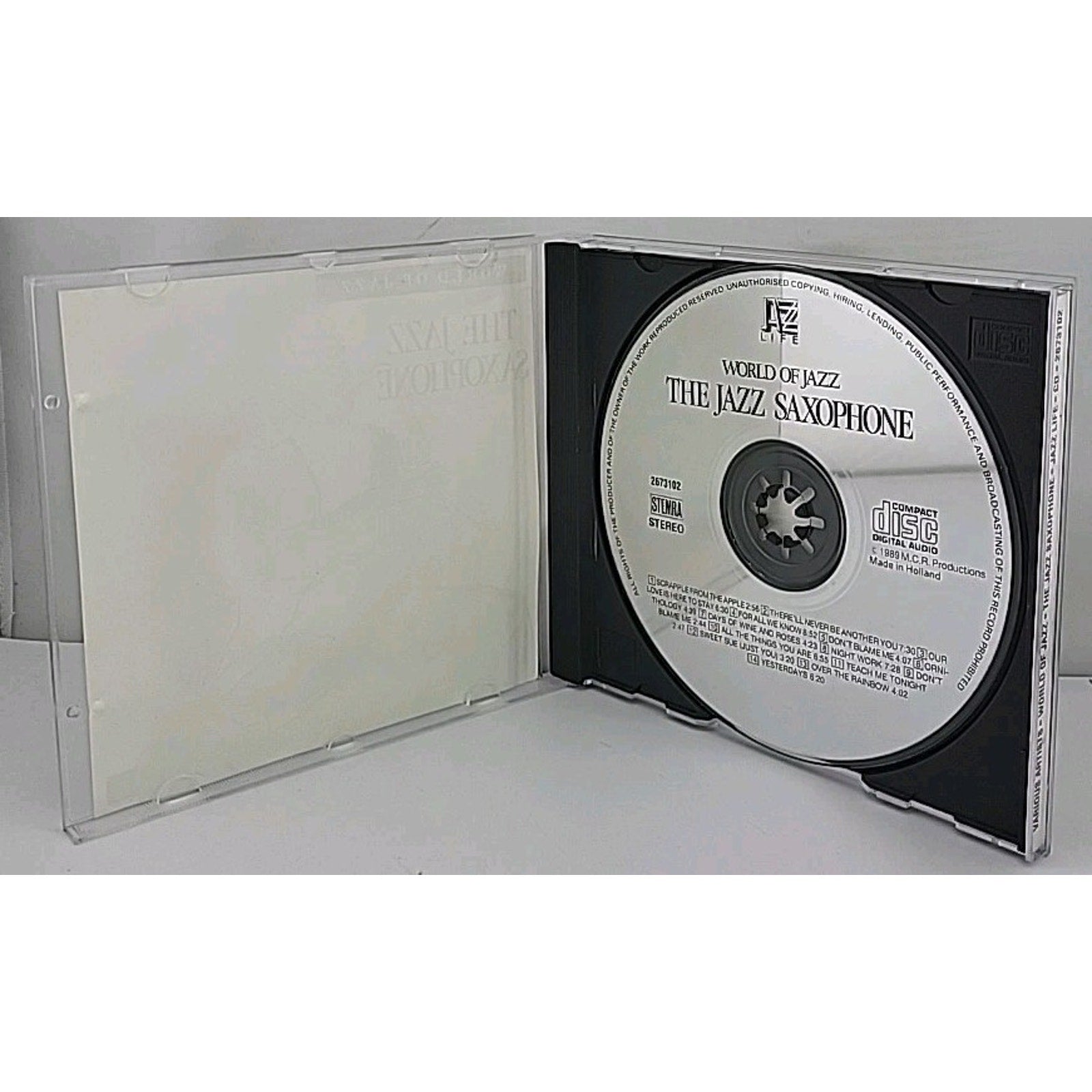 World of Jazz the Jazz Saxophone Music CD Compilation