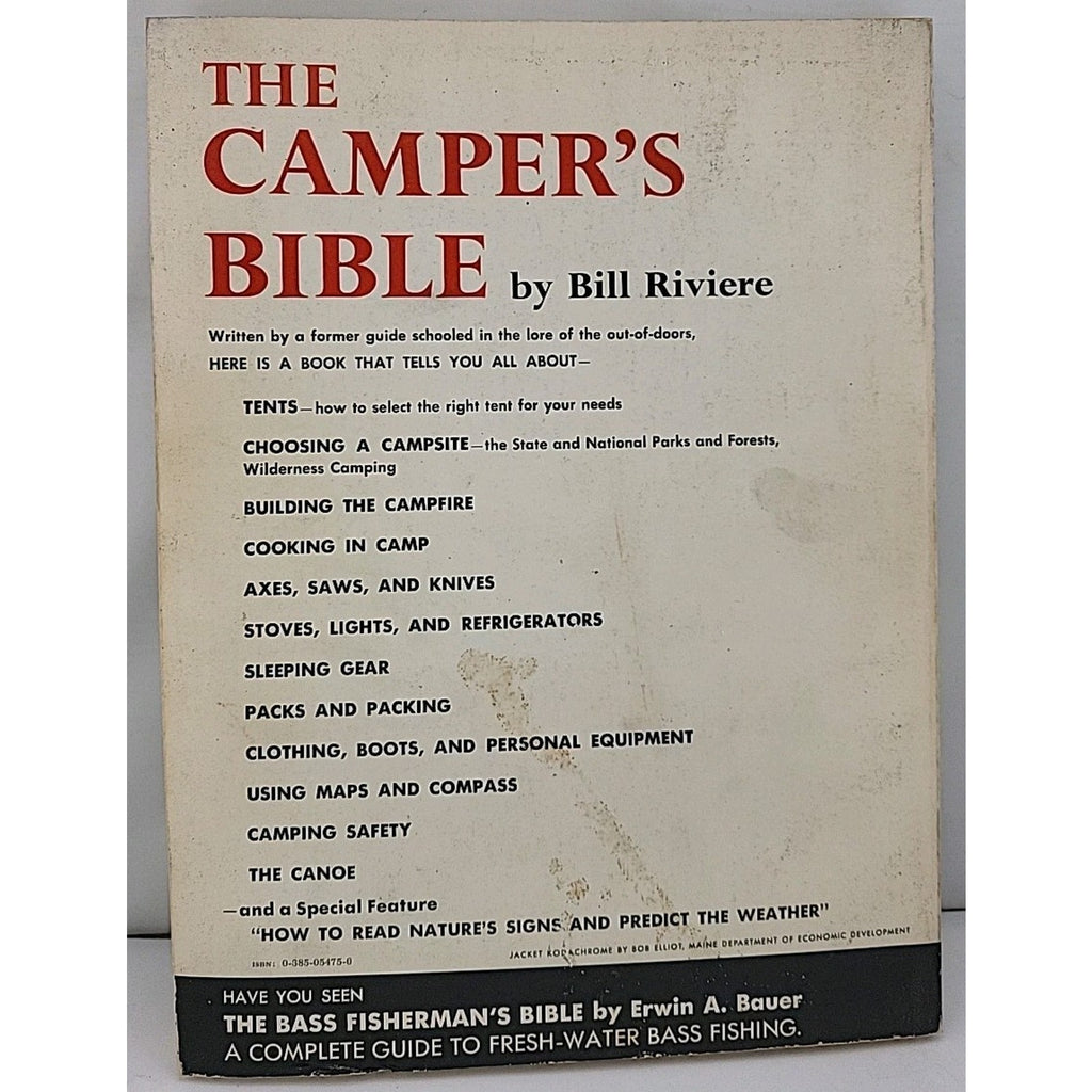 Camper's Bible by Bill Riviere (1970, Trade Paperback)