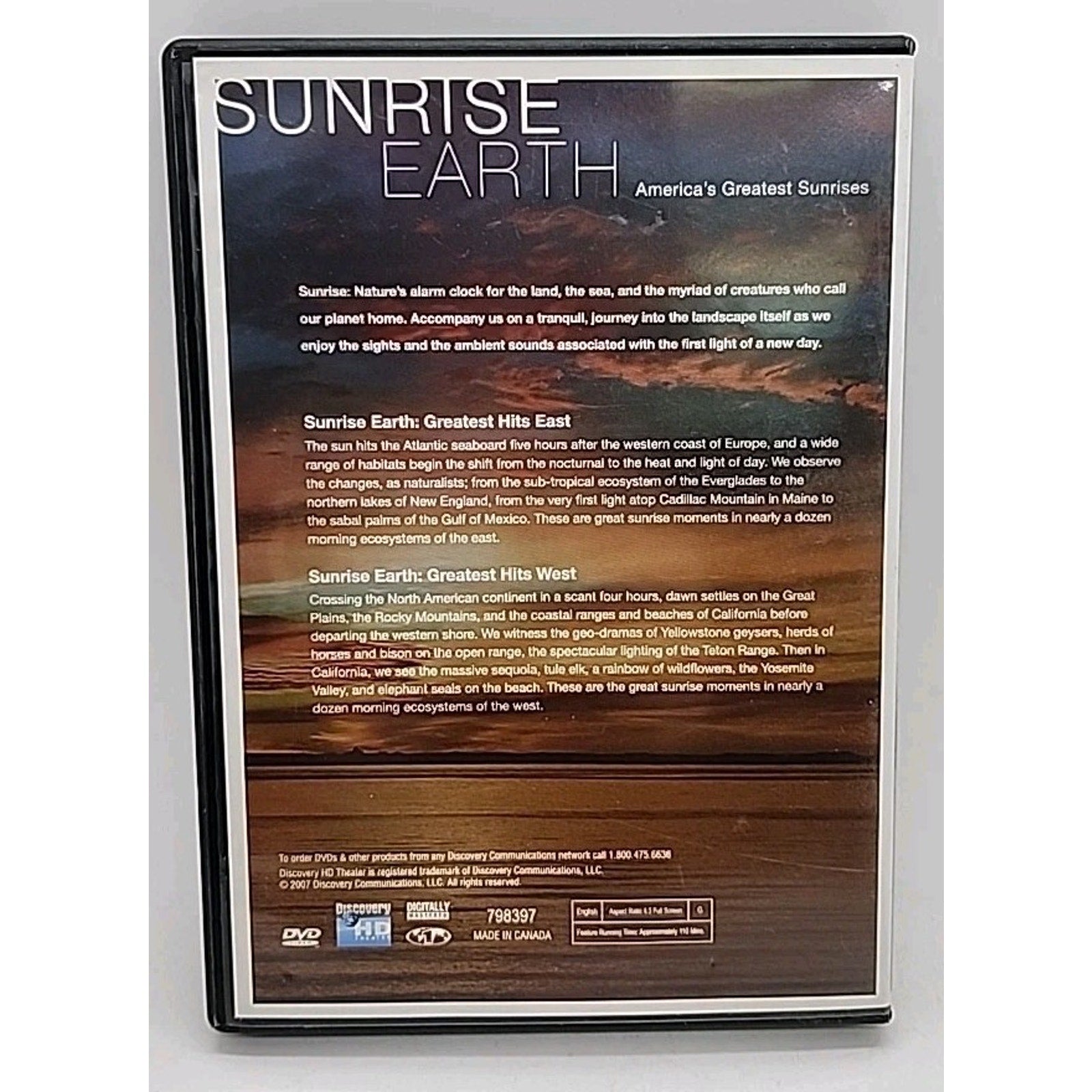 Sunrise Earth America’s Greatest Sunrises DVD Discovery HD Theater