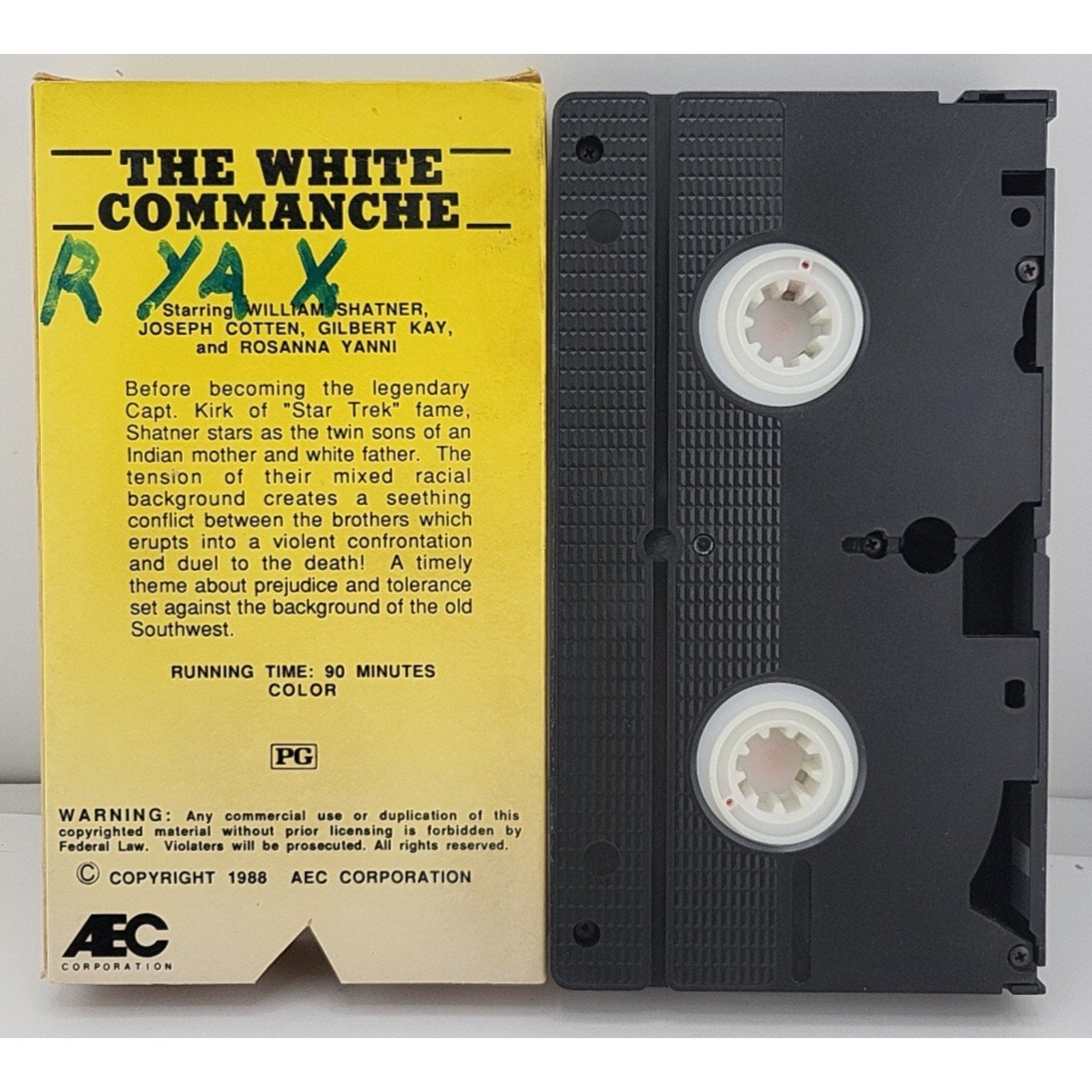 White Comanche VHS 60'S Indian Western