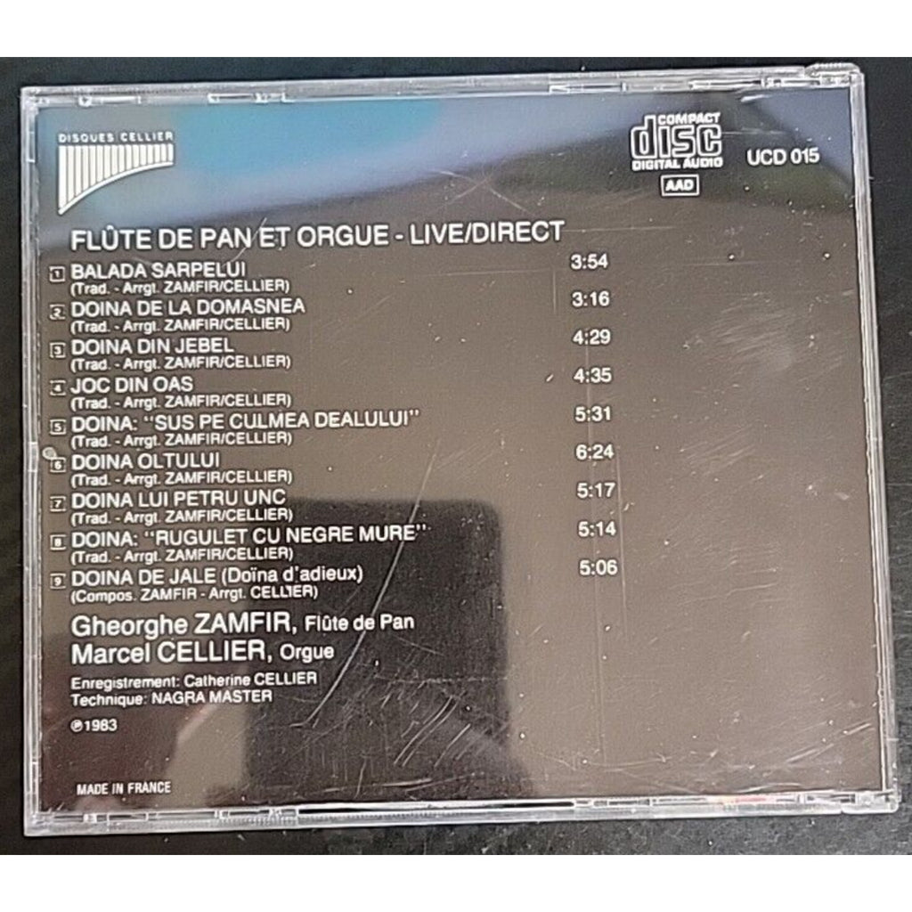Gheorghe Zamfir Et Marcel Cellier ~ Flute De Pan Et Orgue (CD)
