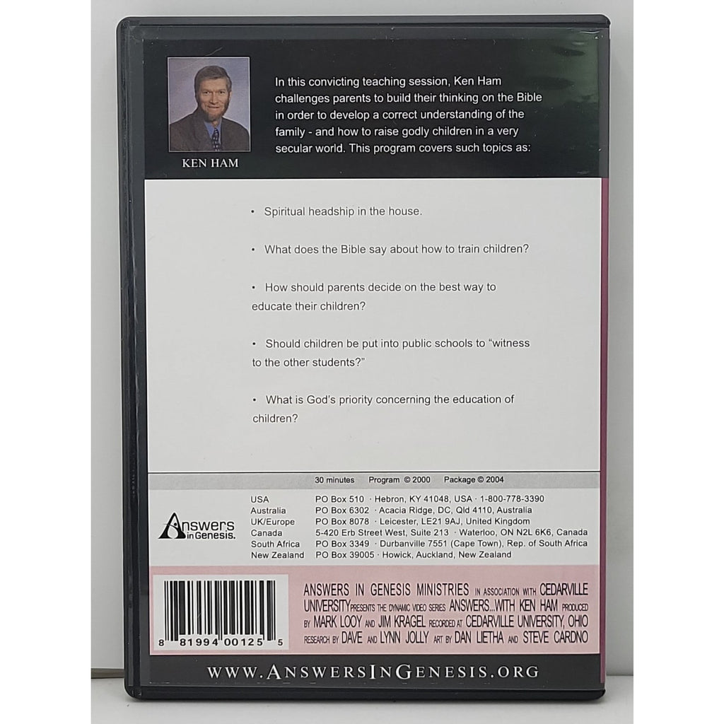 How Can We Raise Godly Children? [DVD] 2006, Answers in Genesis