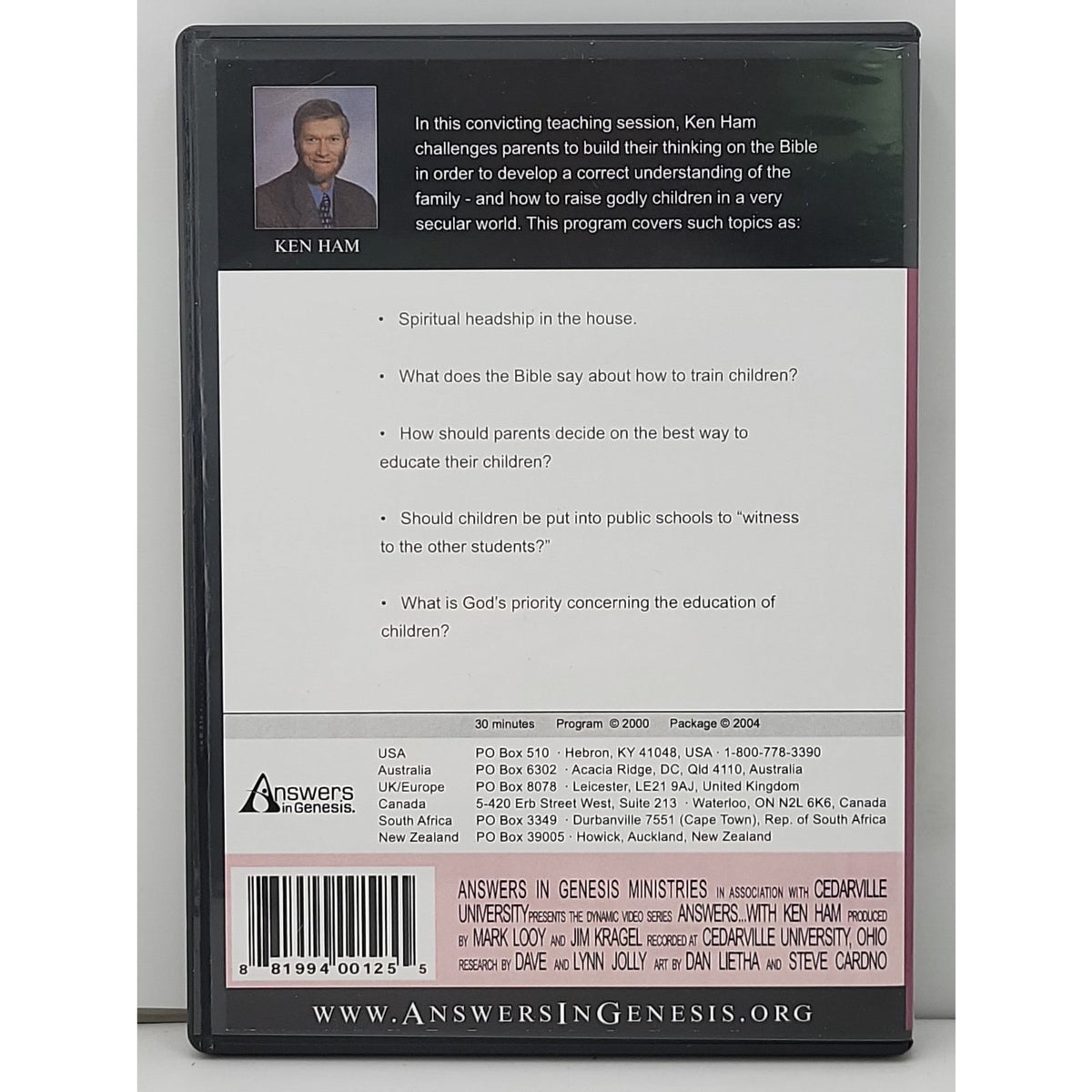 How Can We Raise Godly Children? [DVD] 2006, Answers in Genesis