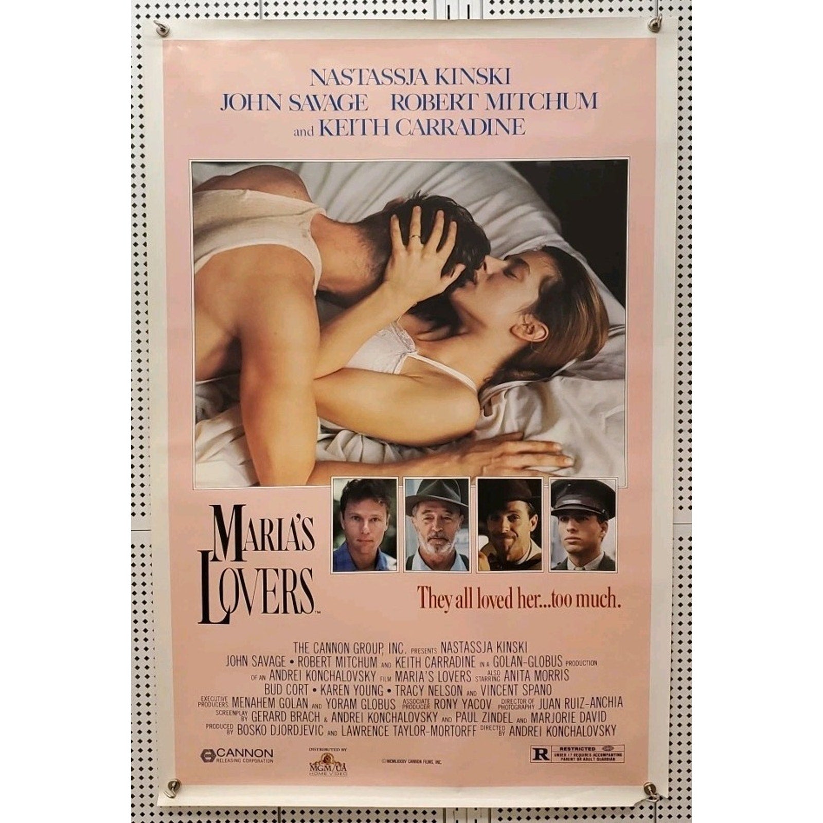 Maria's Lovers 1984 Original 1 Sheet Movie Poster Nastassja Kinski 27x40