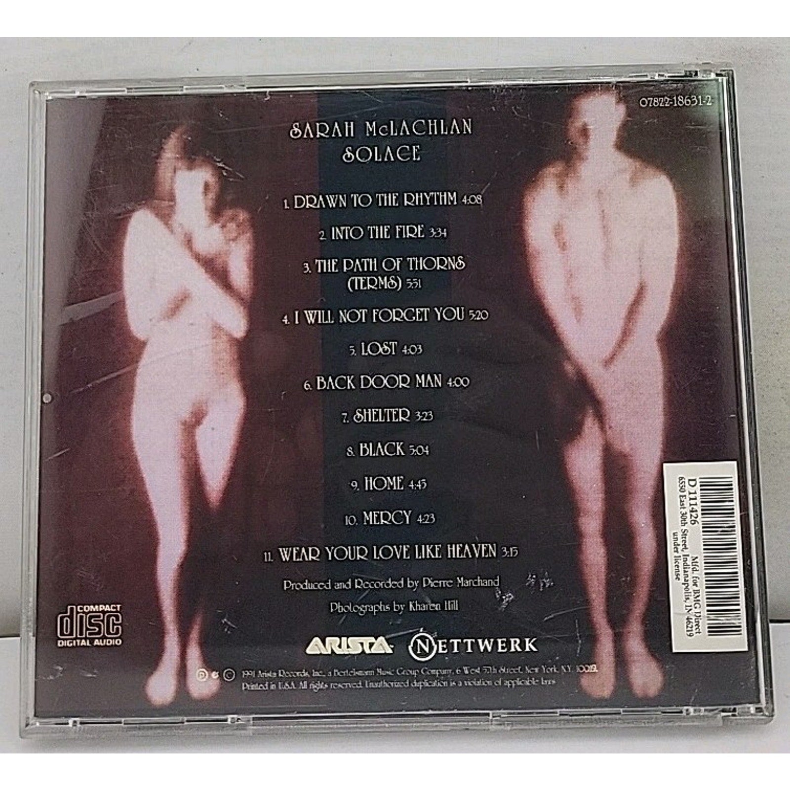 Solace by Sarah McLachlan (CD, 1992)
