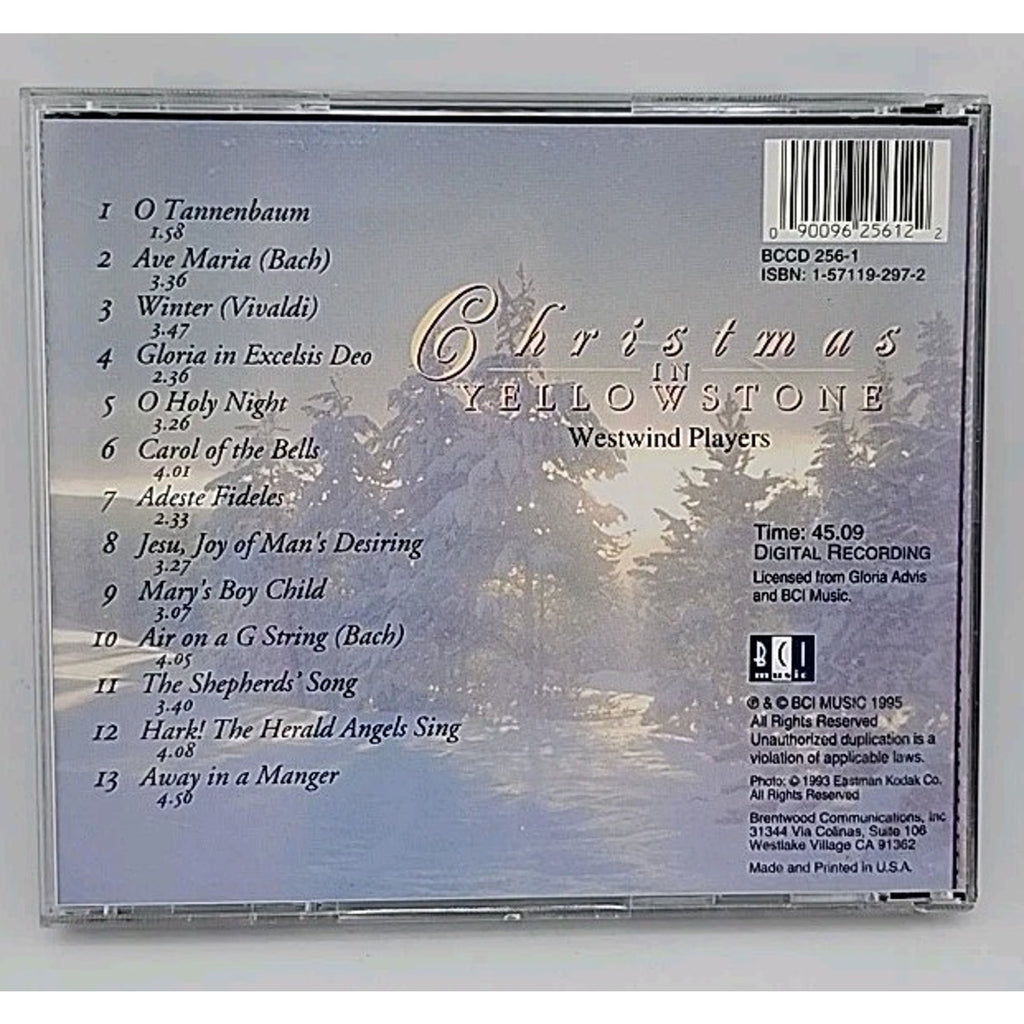 Christmas in Yellowstone by Westwind Players (CD, Bci/brentwood Comm.)