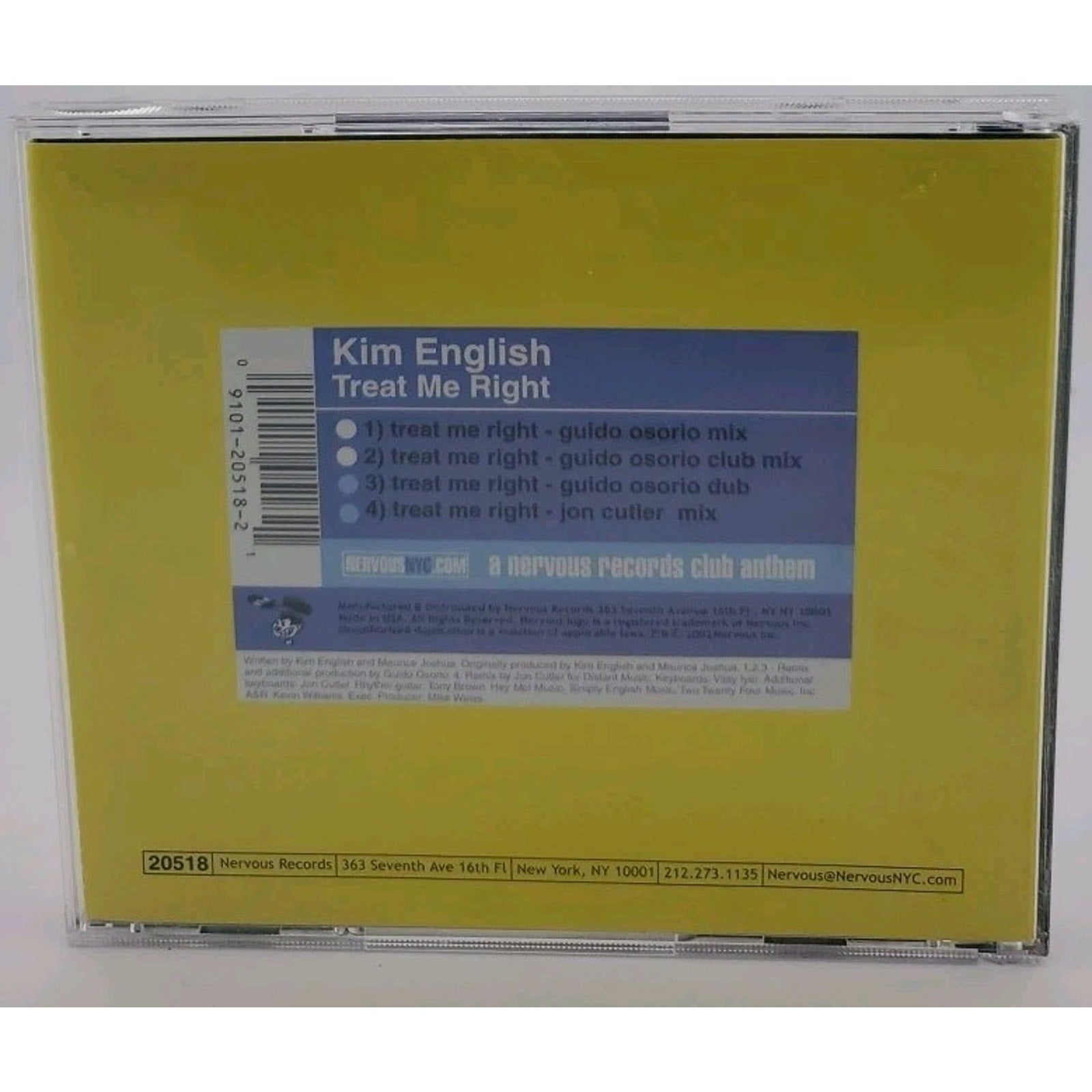 Treat Me Right [Single] by Kim English (CD, Aug-2002, Nervous (USA))