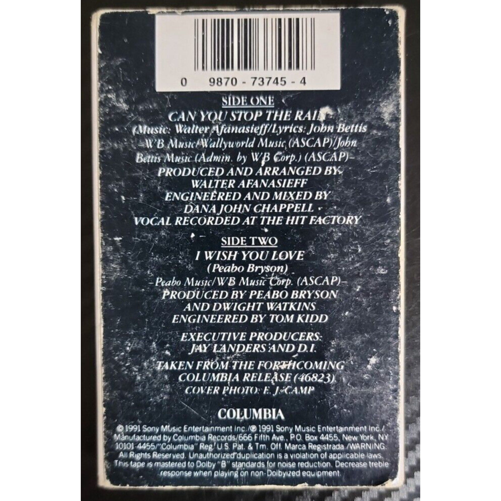 Can You Stop the Rain [Cassette Single] [Single] by Peabo Bryson (Cassette,...