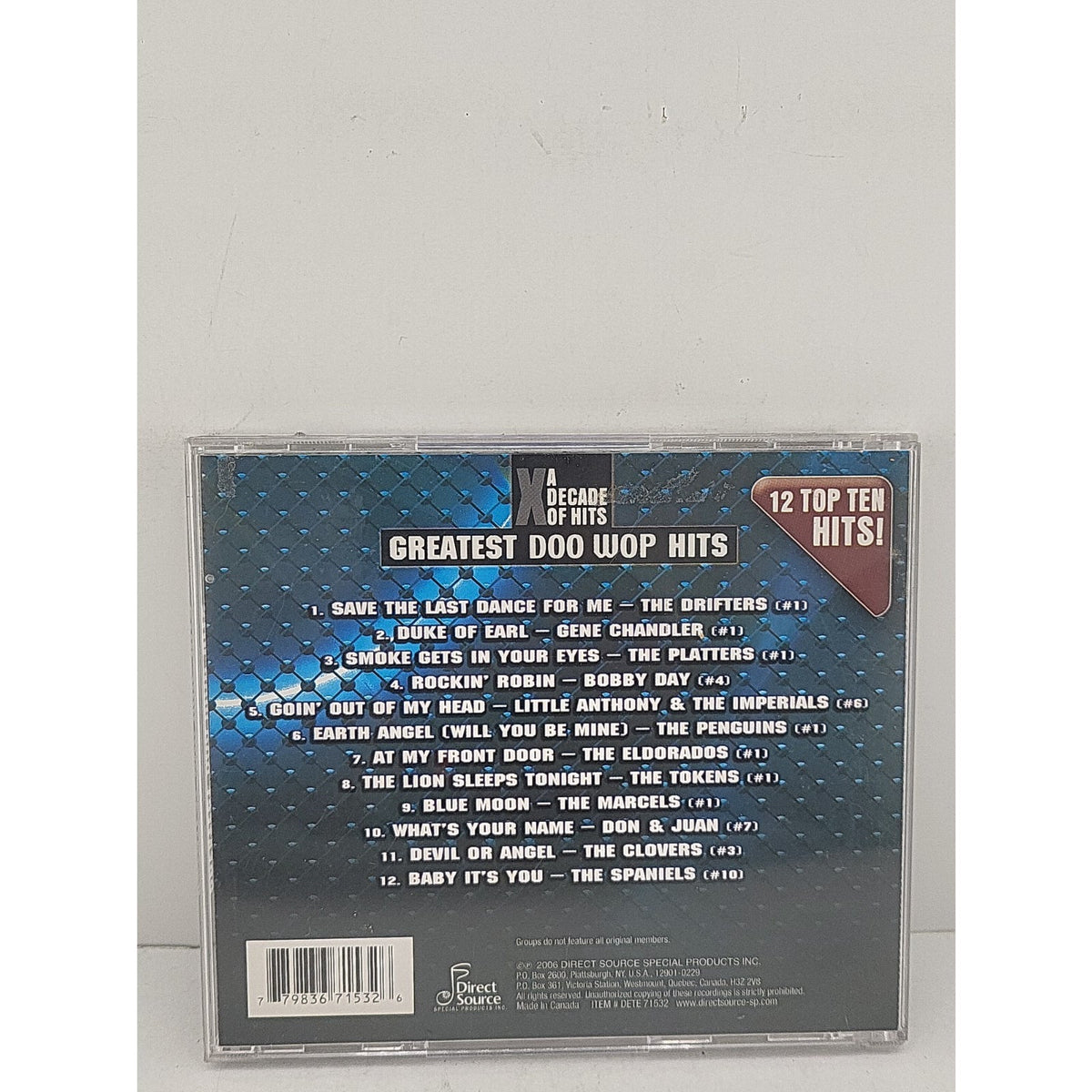 Greatest Doo Wop Hits by Various (CD, 2007)
