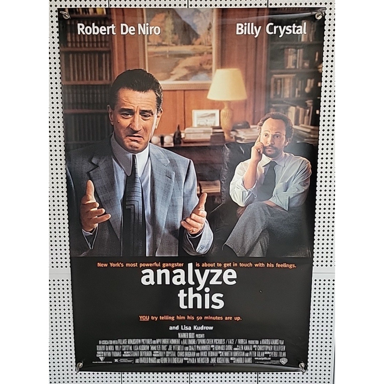 Analyze This 1999 Original Movie Poster 27x40 Rolled Double Sided