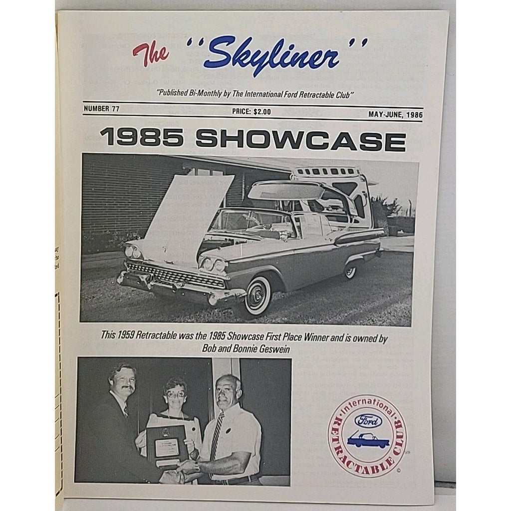 The Skyliner - International Retractable Club - May-June 1986 Number 77