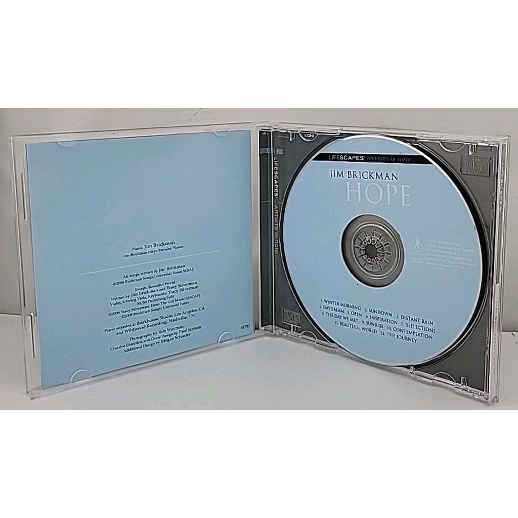 Jim Brickman – Hope CD Electronic, Classical New Age, Contemporary