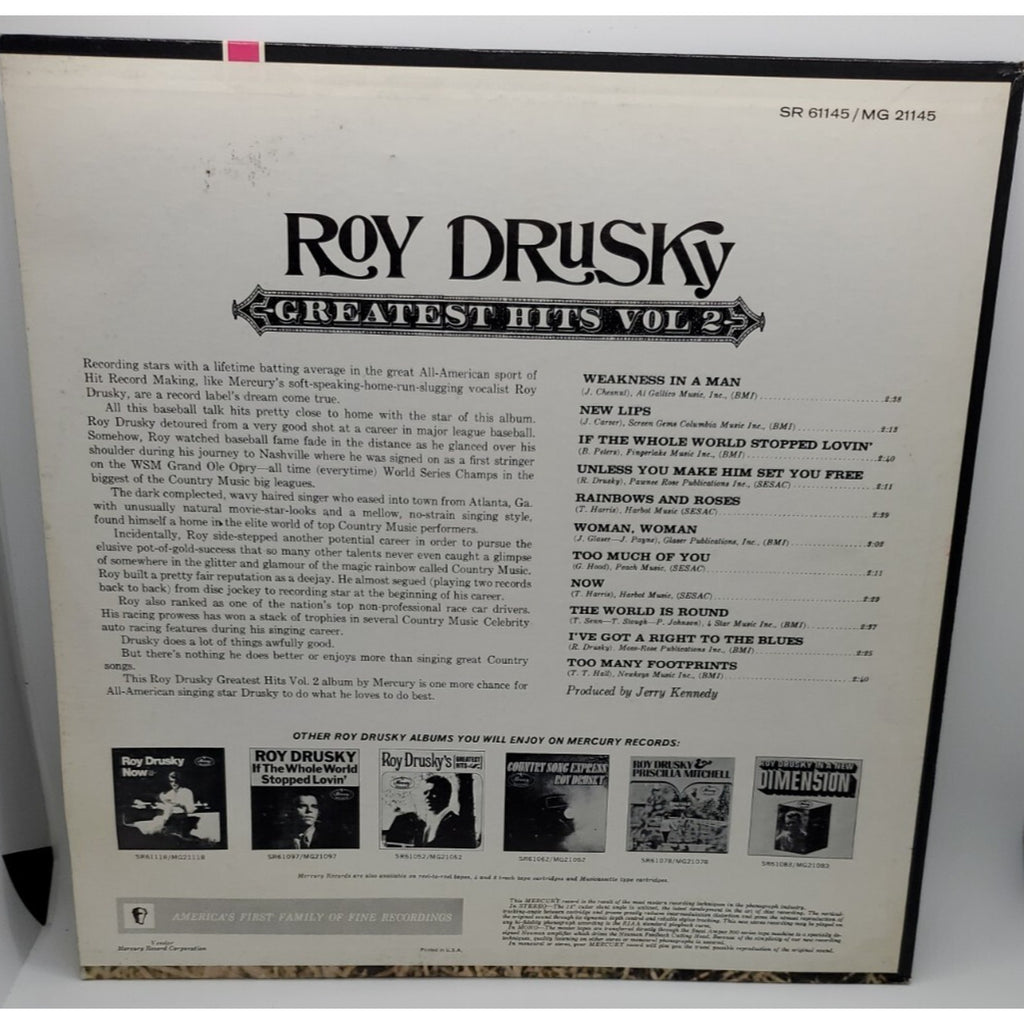 Roy Drusky - Greatest Hits Vol. 2 (Record)
