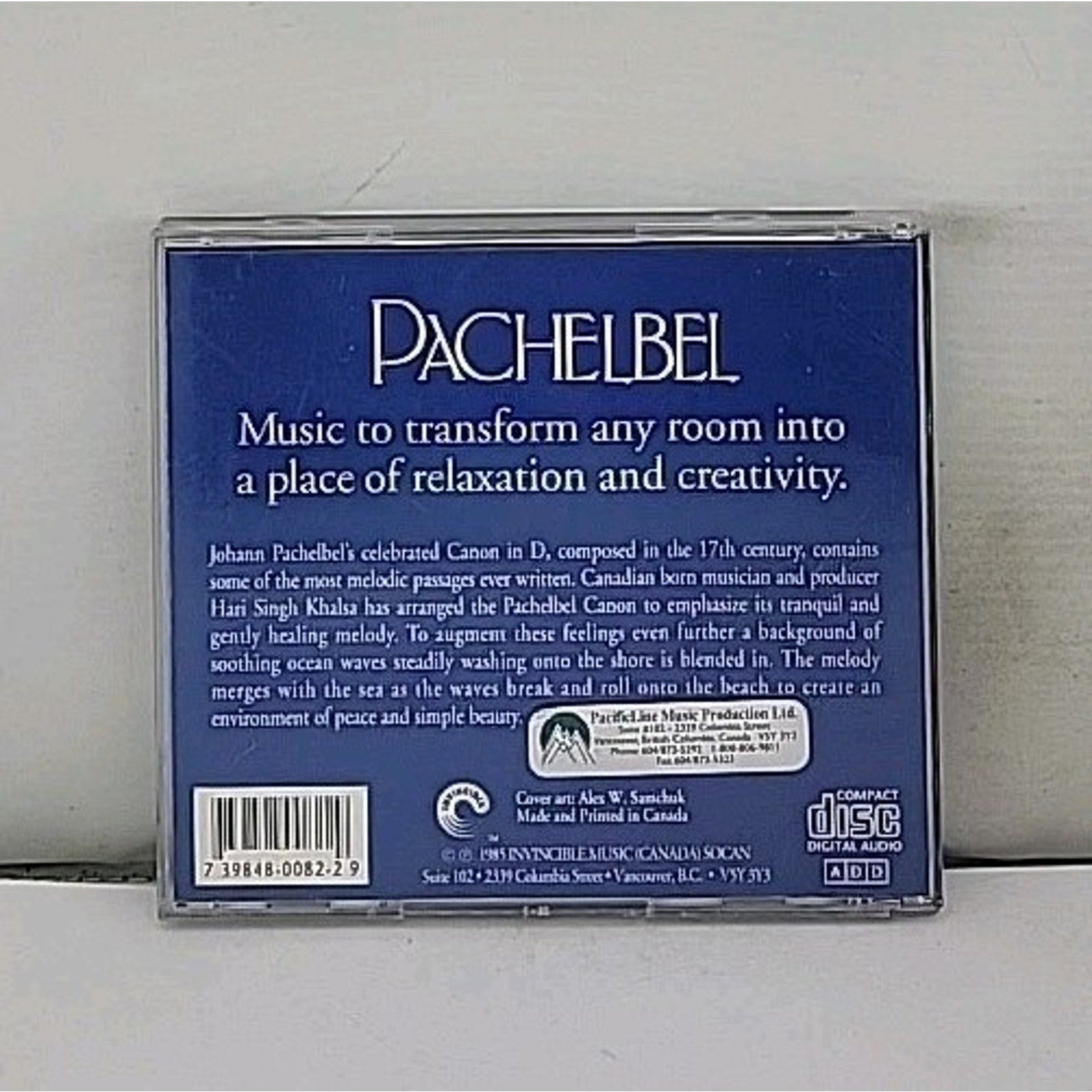 Pachelbel with Nature's Ocean Sounds by Gary Sill (CD, Invincible)