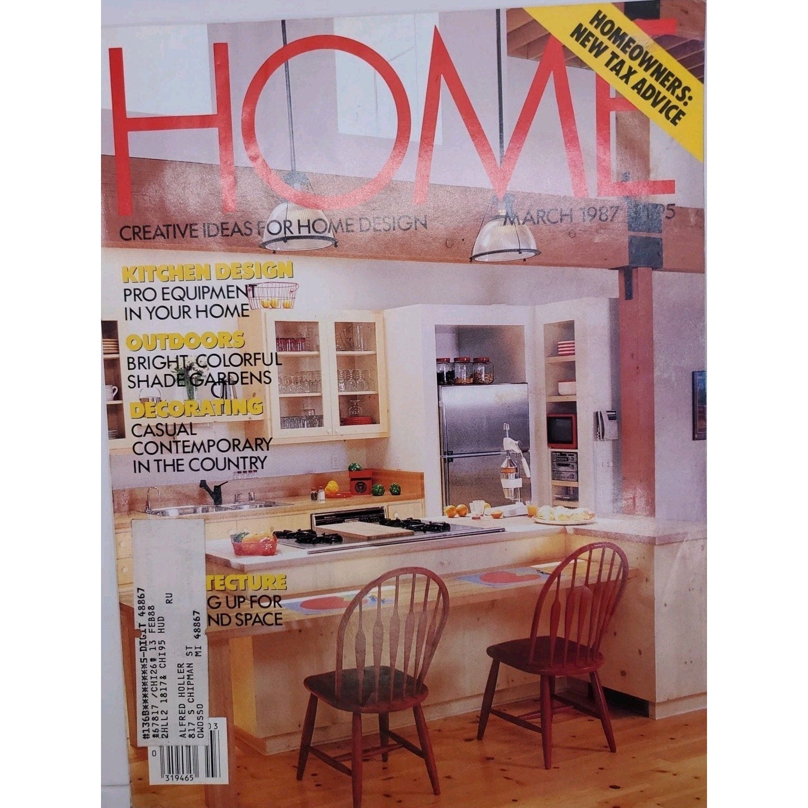 Home Creative Ideas For Home Design March 1987