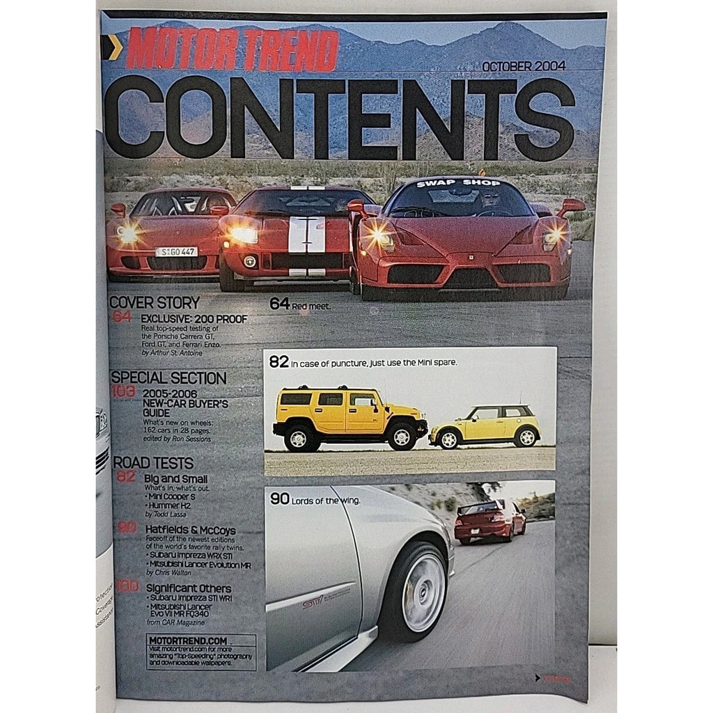 Motor Trend Magazine October 2004