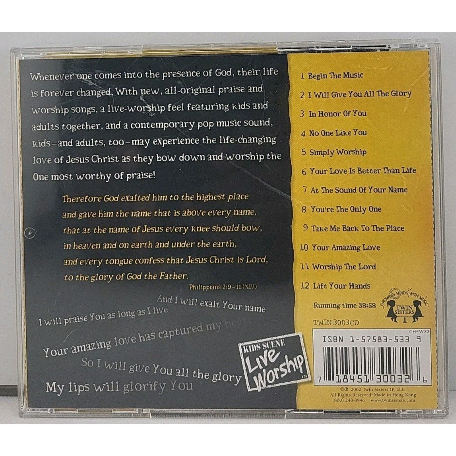 Praise Lift Him Up by Kid Scene: Live Worship (CD, 2002)