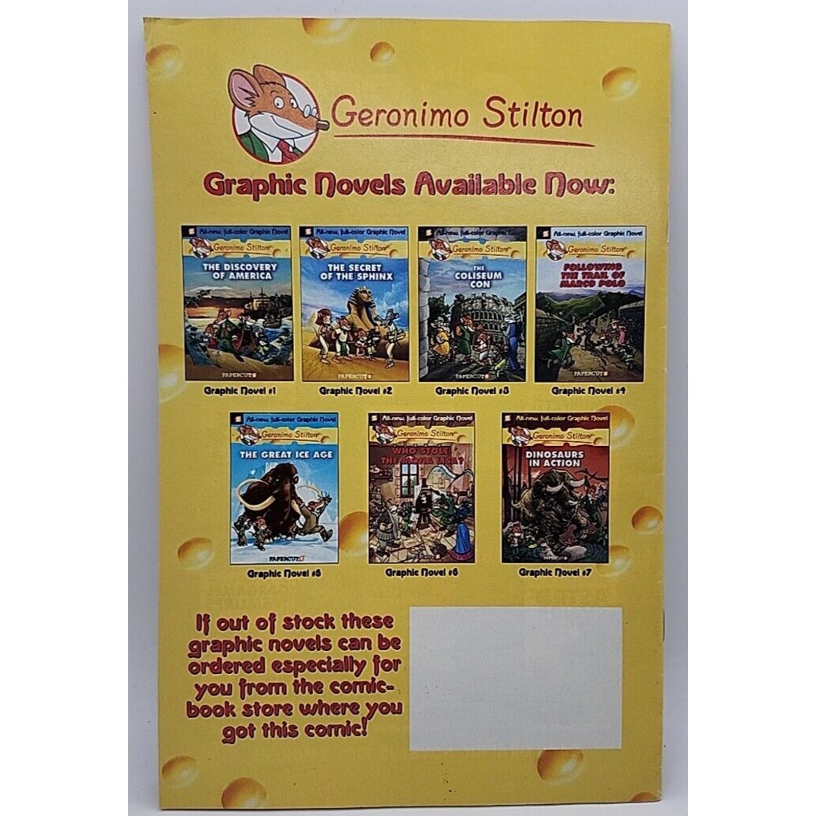 Geronimo Stilton and The Smurfs Free Comic Book Day 2011 Papercutz FCBD