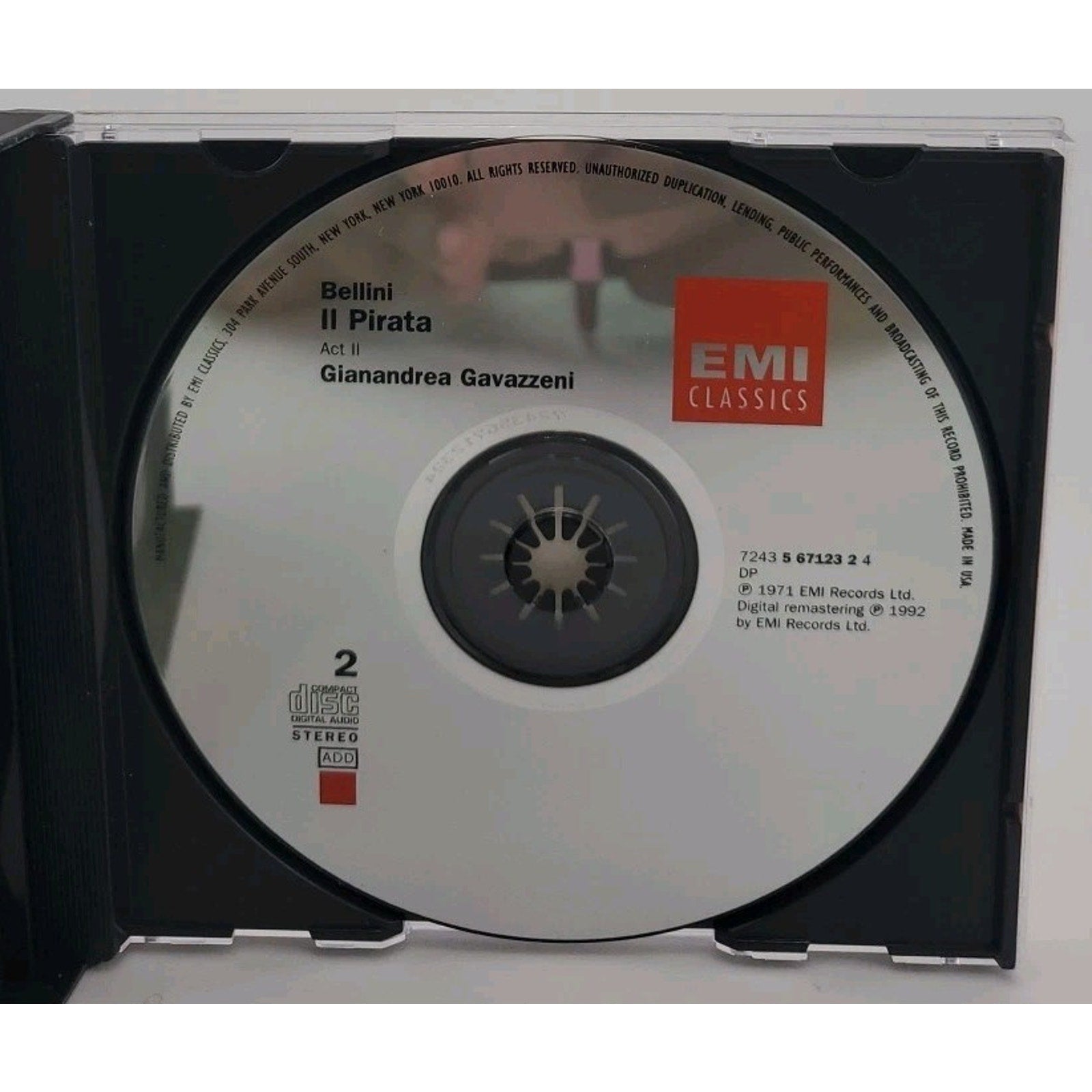 Bellini IL PIRATA Gavazzeni Caballe Marti Cappuccini [EMI 2 CD Set]