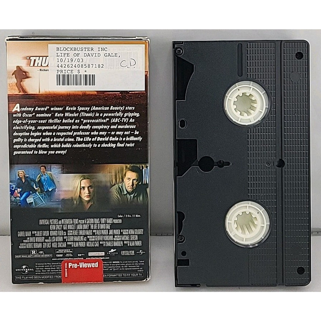 The Life of David Gale (VHS, 2003)