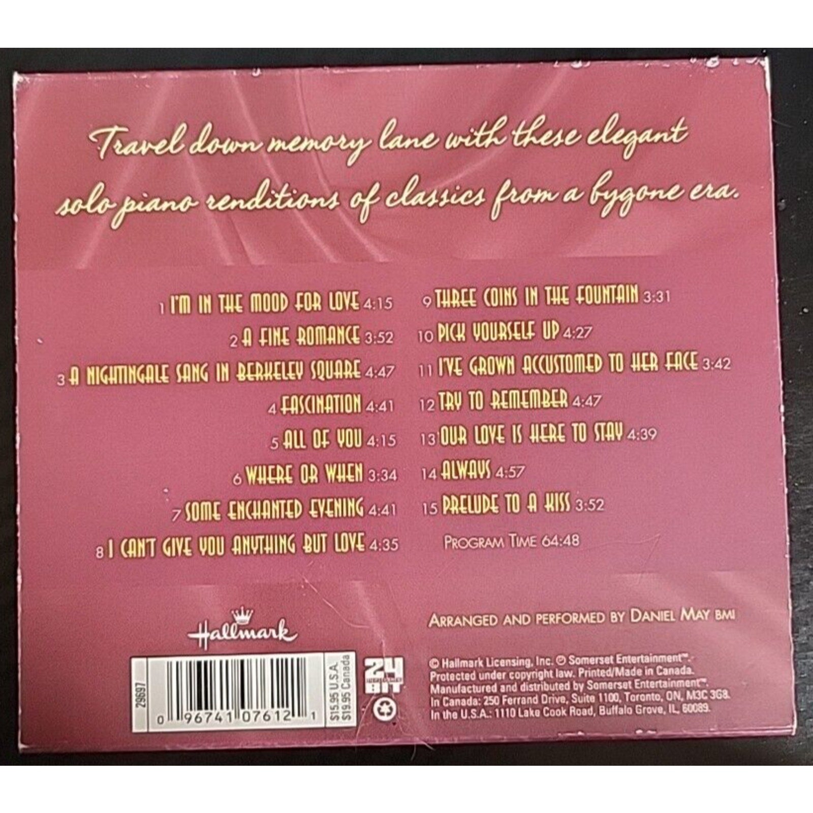 Some Enchanted Evening: Solo Piano - Hallmark CD