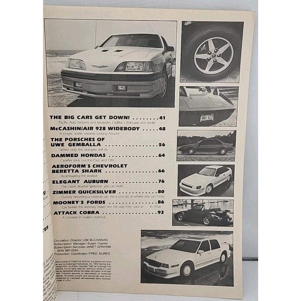 A Challenge Automotive Special Autostyle II 1980s Magazine
