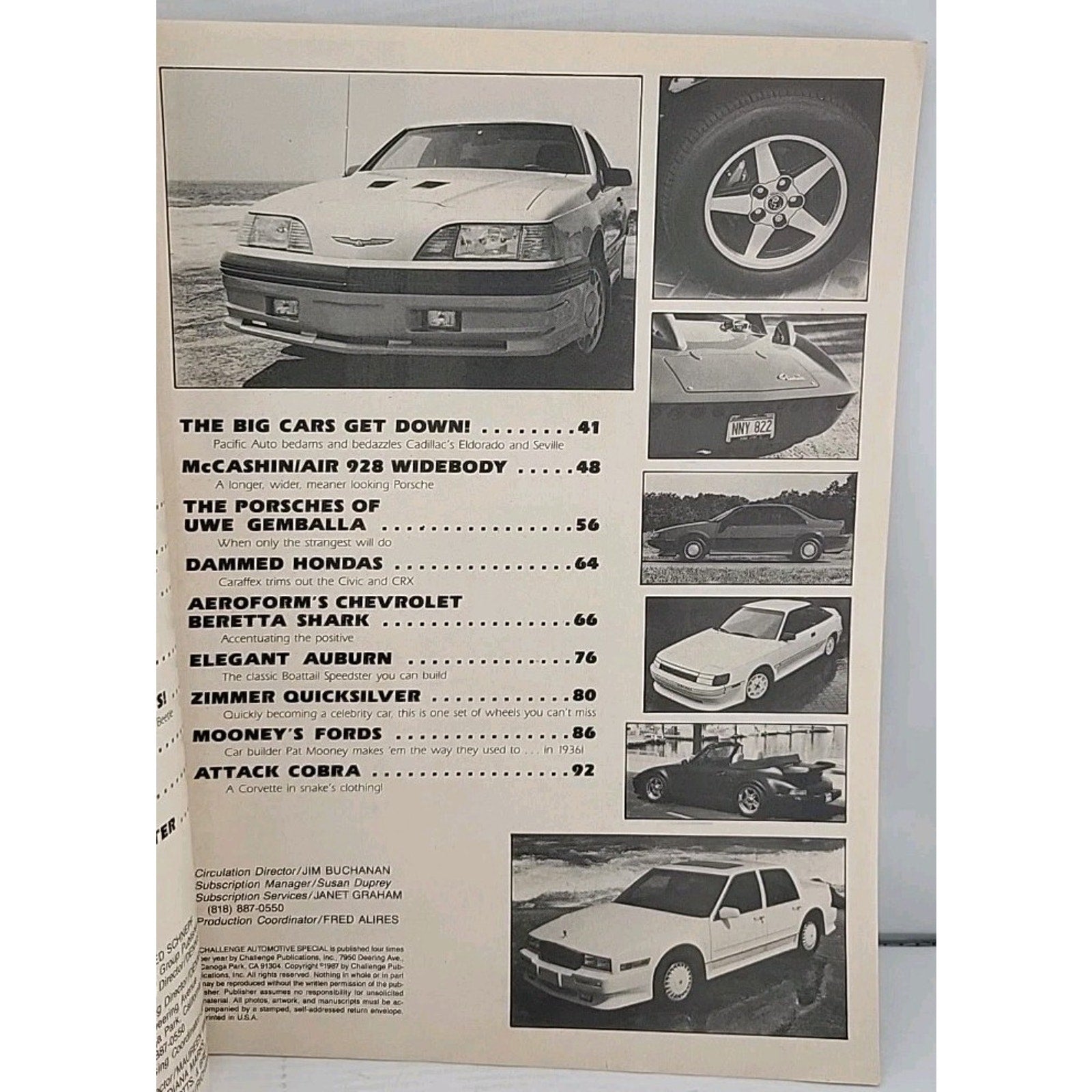 A Challenge Automotive Special Autostyle II 1980s Magazine