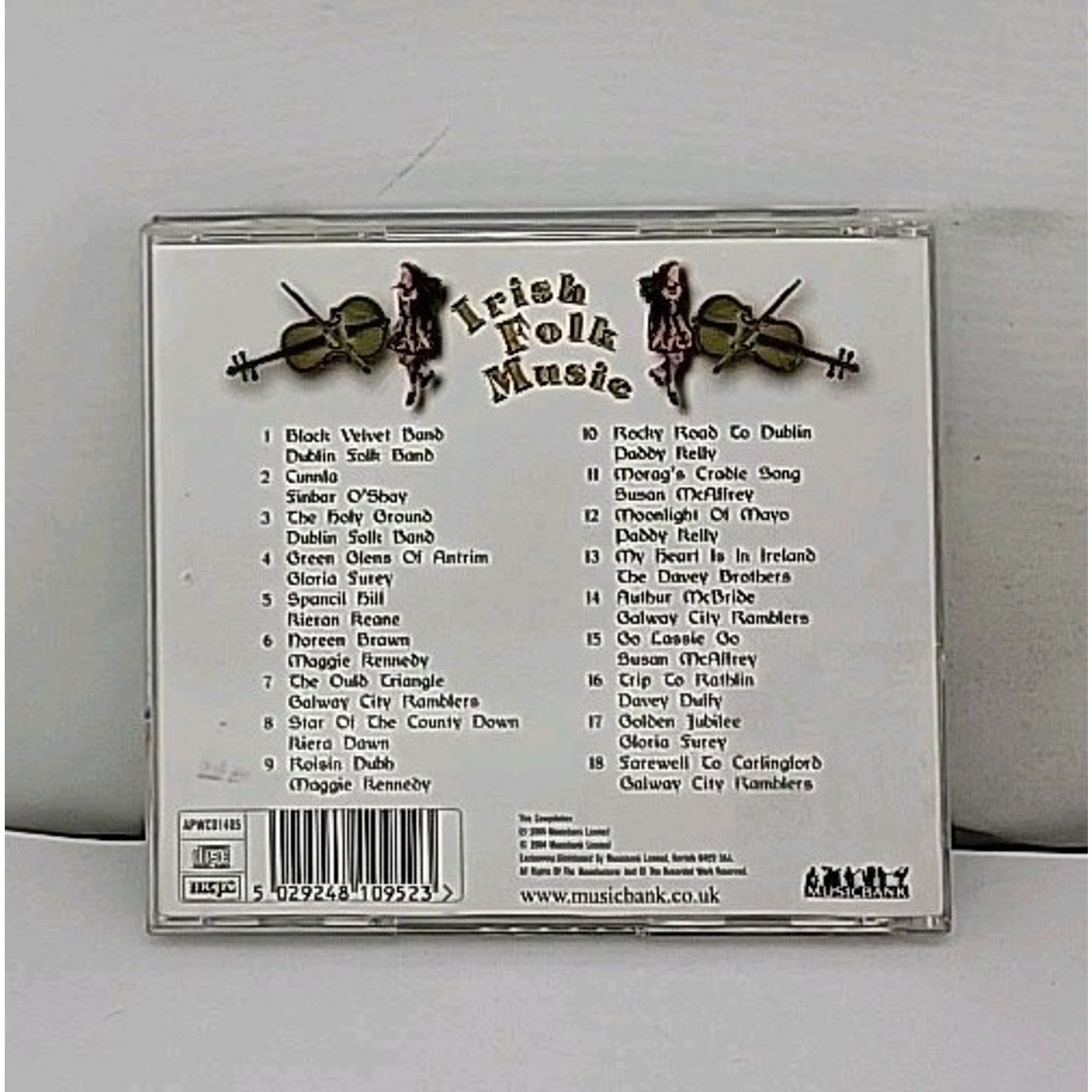 Irish Folk Music Various Artists Rare 18 Track Irish Folk CD