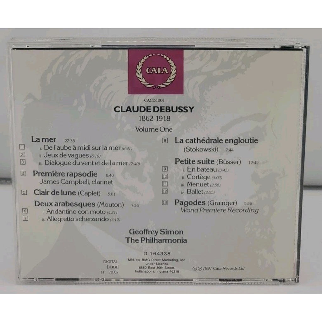 Debussy Geoffrey Simon The Philharmonia Volume One (CD)
