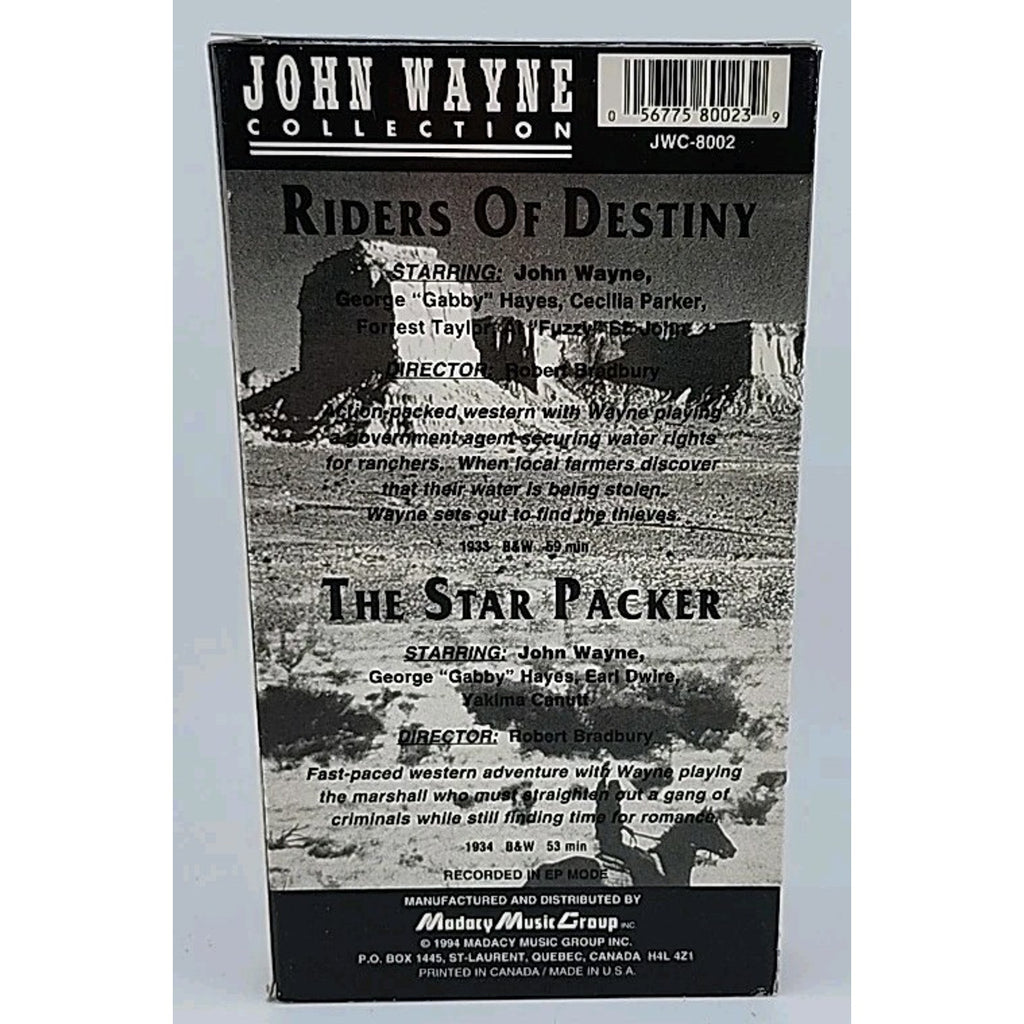 John Wayne Collection 1 (VHS, 1994)