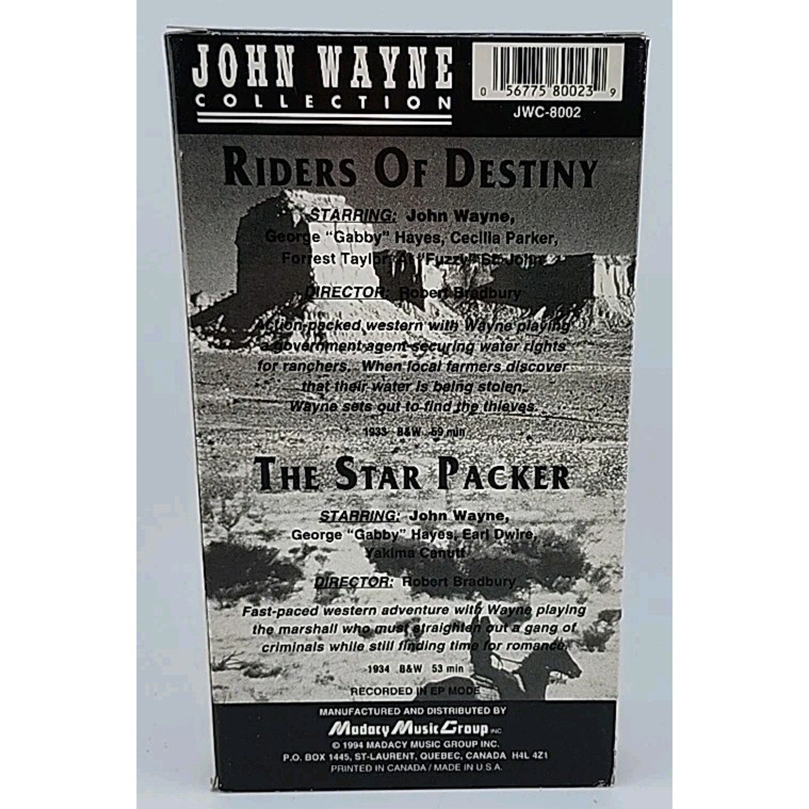 John Wayne Collection 1 (VHS, 1994)