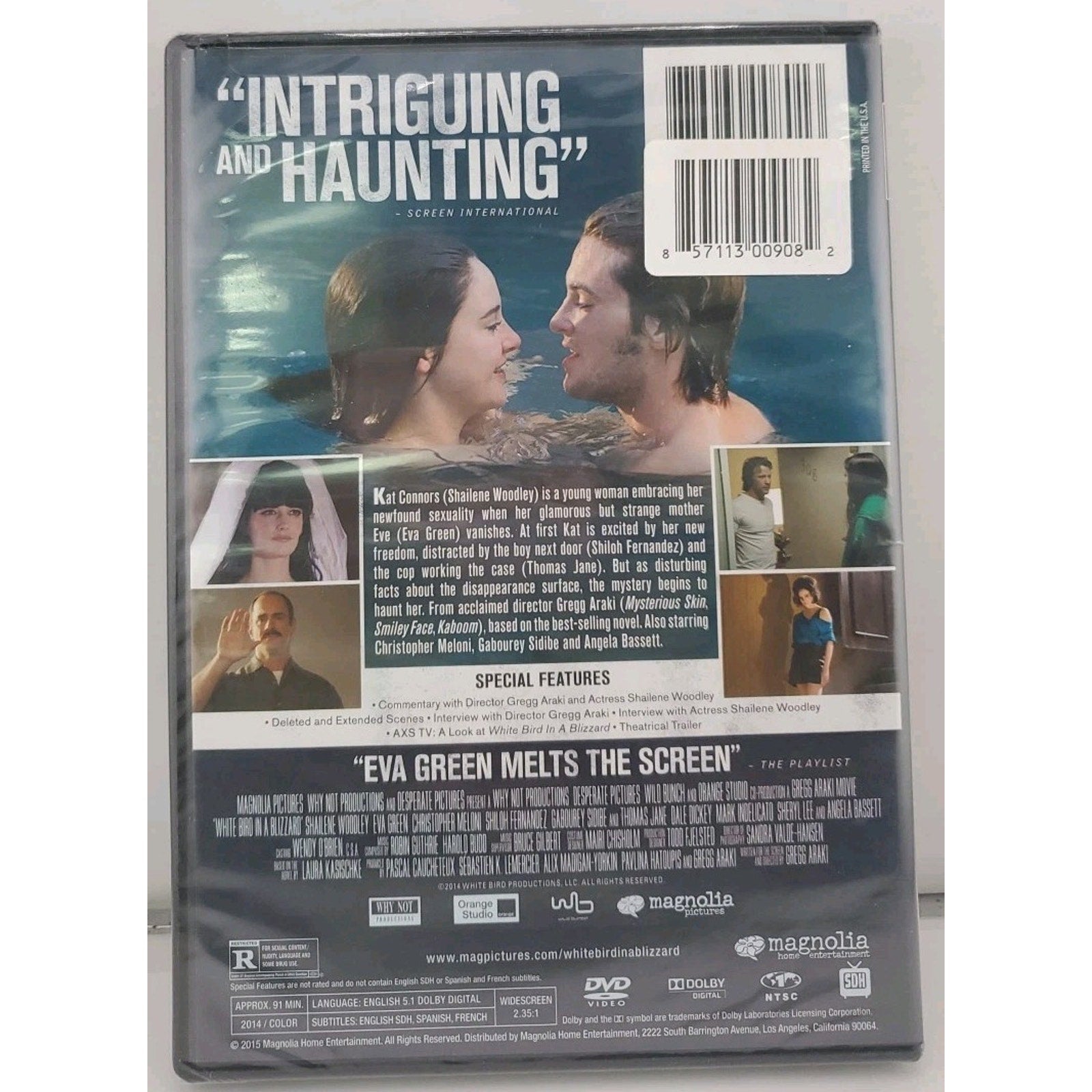 White Bird in a Blizzard (DVD, 2014) *Brand New*
