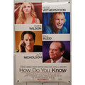 How Do You Know Movie Poster 2 Sided Original 27x40 Reese Witherspoon Paul Rudd