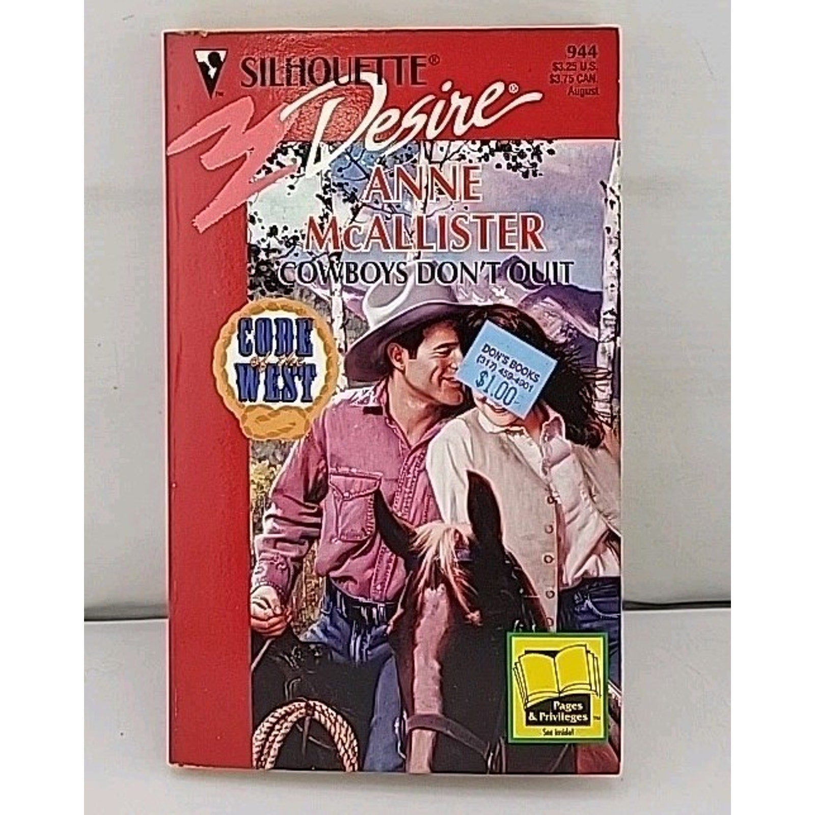 Cowboys Don't Quit by Anne McAllister (1995, Mass Market)