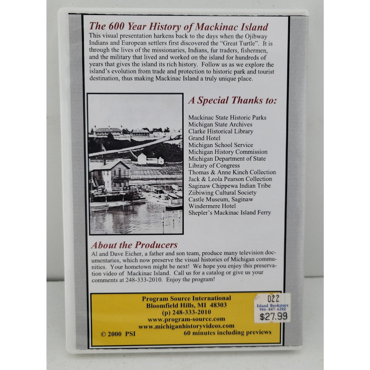 Mackinac Island: A 600 Year History DVD