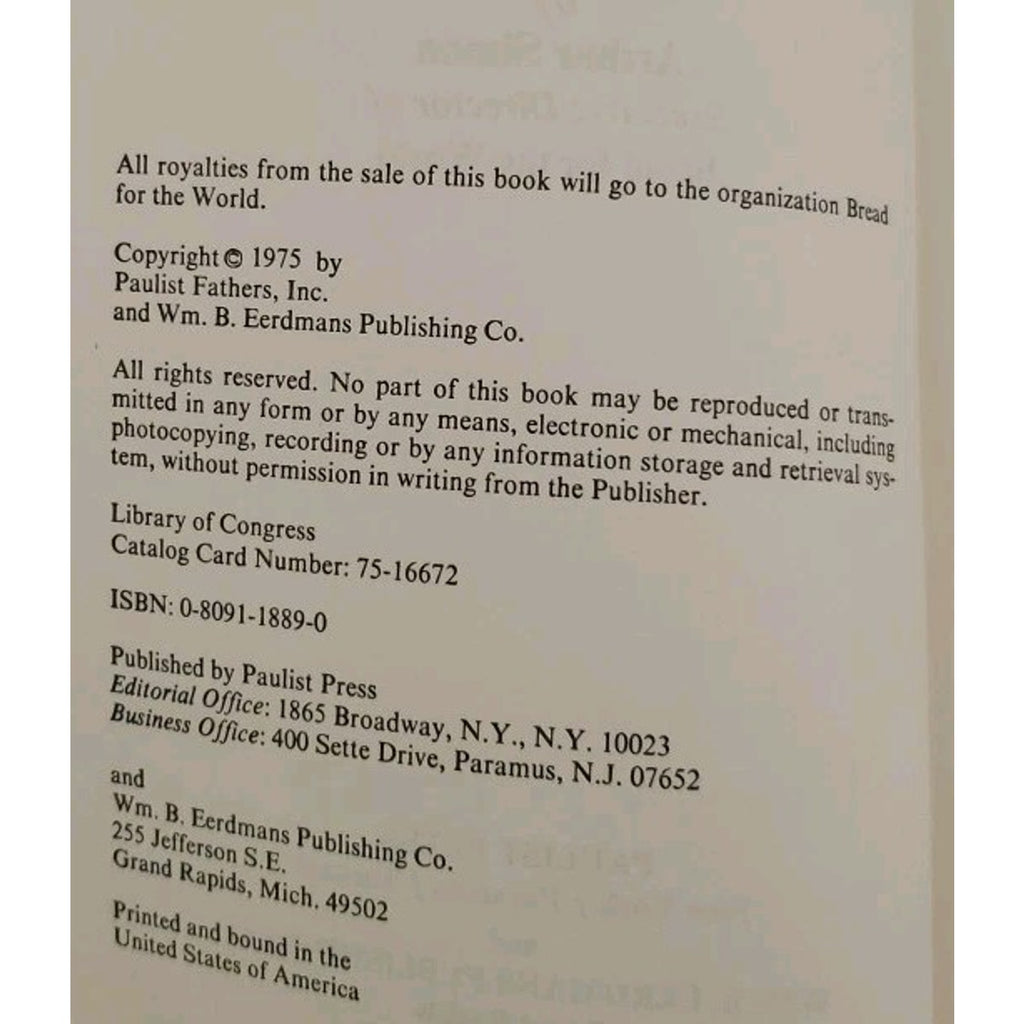 Bread for the World by Arthur Simon (1975, Trade Paperback)