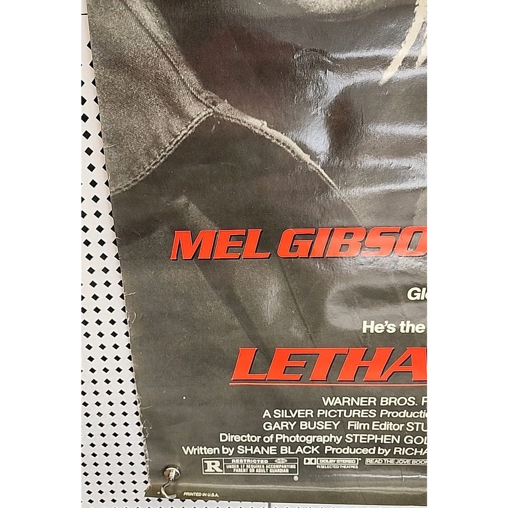 Lethal Weapon Original One Sheet Poster 1987 27"x41"
