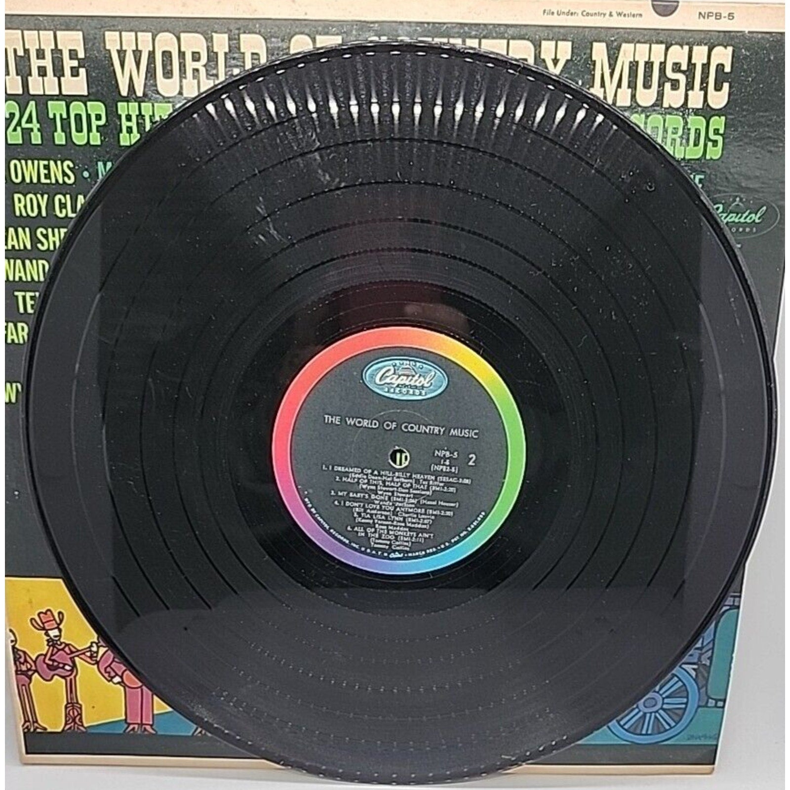 The World Of Country Music 24 Top Hits On 2 Great Long-Play (Record)