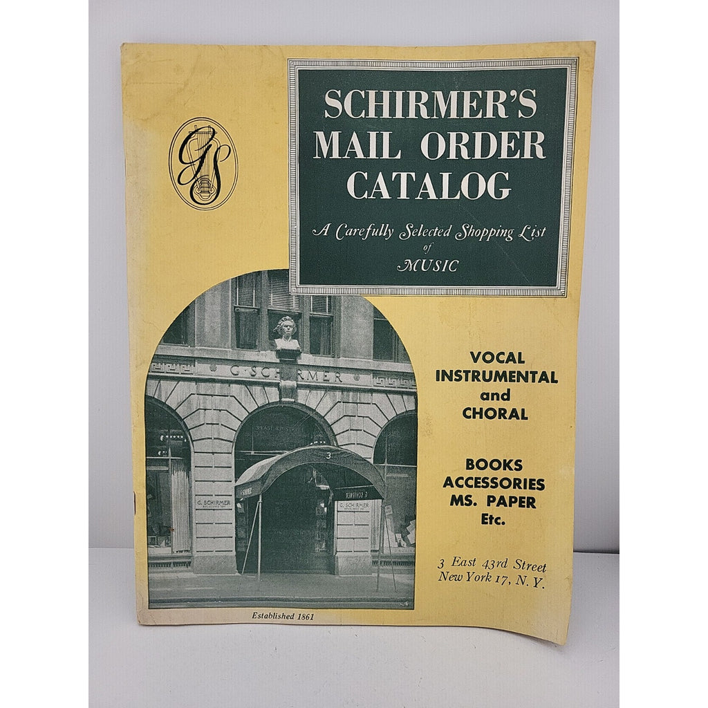 Schirmer's Mail Order Catalog