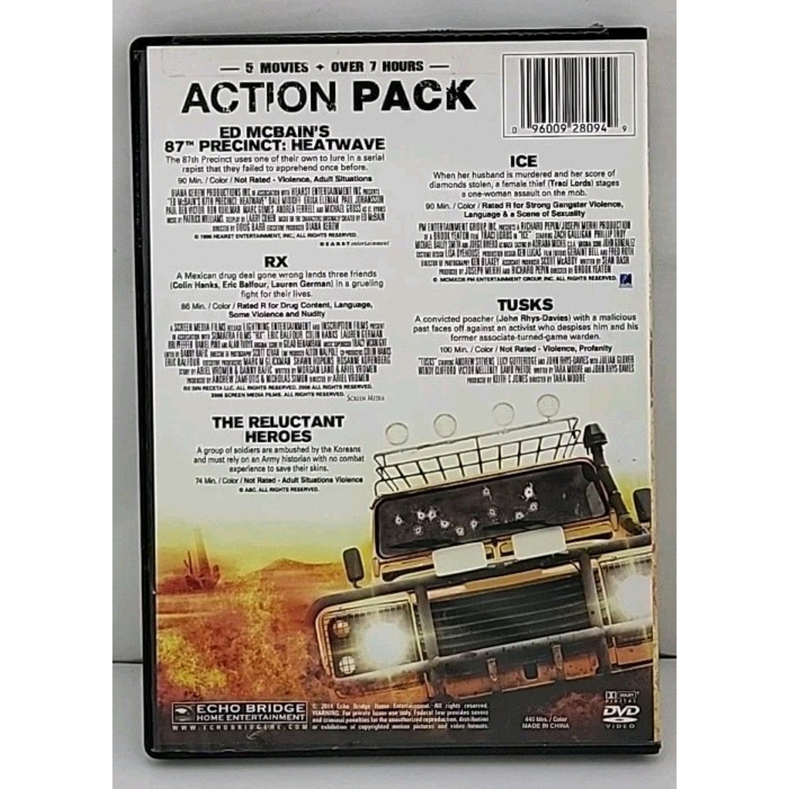 Action Pack, Vol. 7: 5 Movies (DVD, 2014)