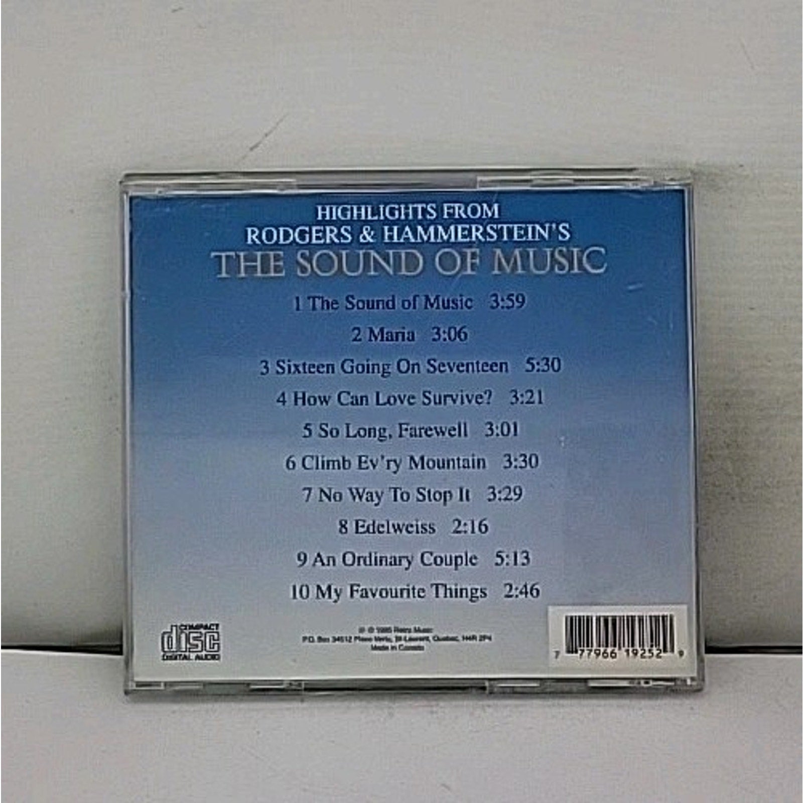 Highlights from The Sound of Music by London Theatre Orchestra (CD, Apr-2007,...
