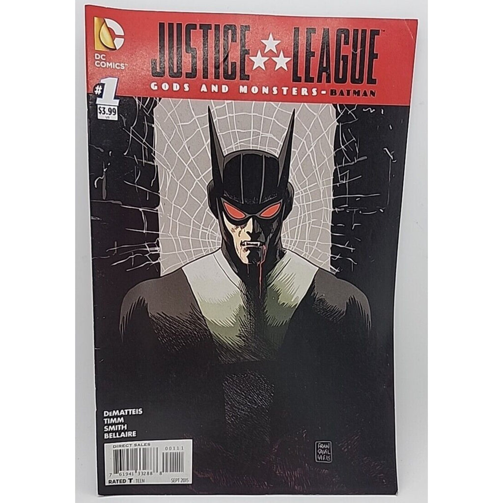 Justice League Gods And Monsters Batman #1 Comic DC 2015 Francesco Francavilla