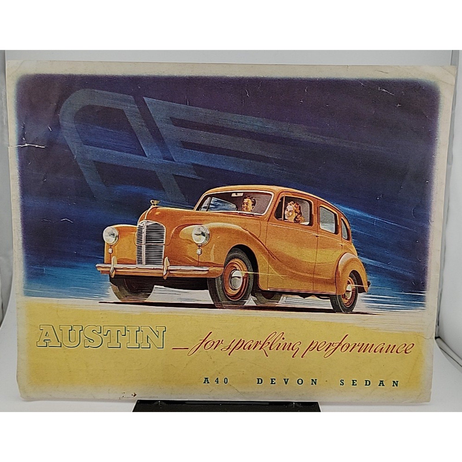 1950 Austin for Sparkling Performance Devon and Dorset Sedans Original Brochure