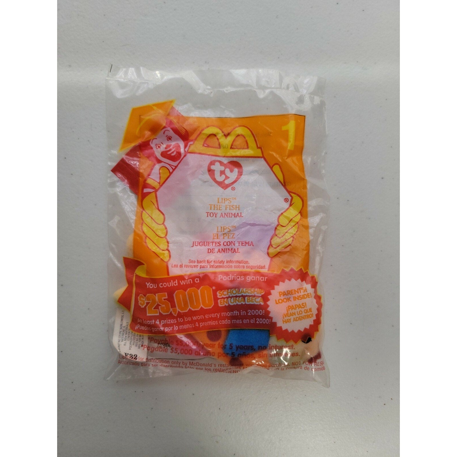 Beanie Babies 4254 Lips The Fish Toy