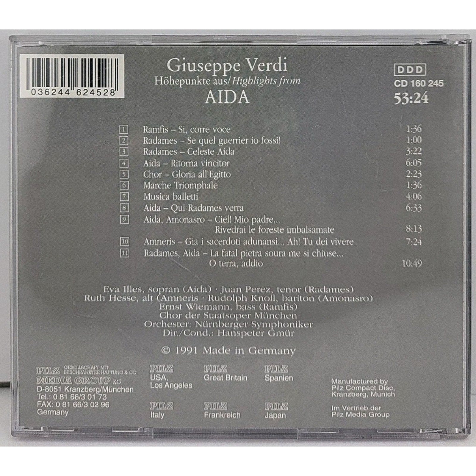 Giuseppe Verdi Höhepunkte Aus Aida Vienna Master Series CD