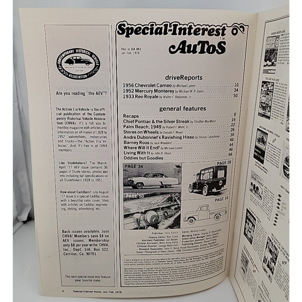 Special Interest Auto Magazine January February 1978